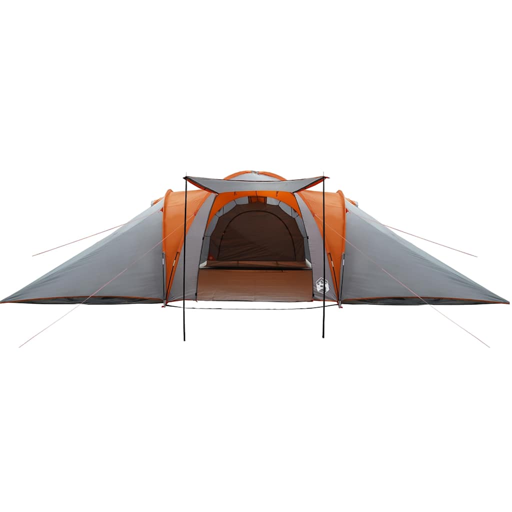 Tente familiale à dôme 6 personnes gris et officiel orange imperméable tente vidaXL