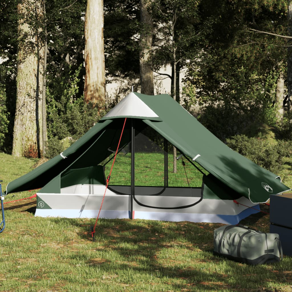 Tenda de campismo para 2 pessoas tecido impermeável verde