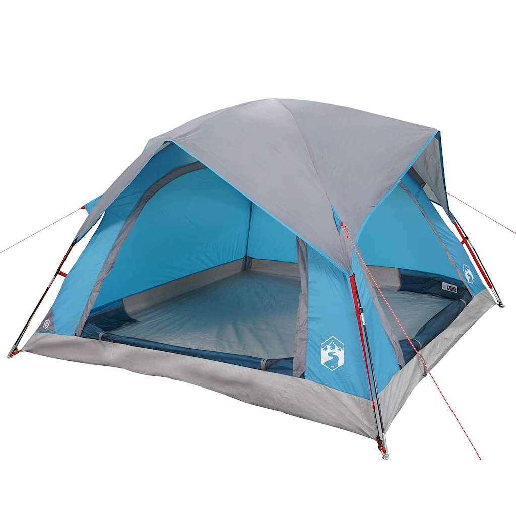 vidaXL Tent 4-persoons waterdicht blauw afbeelding