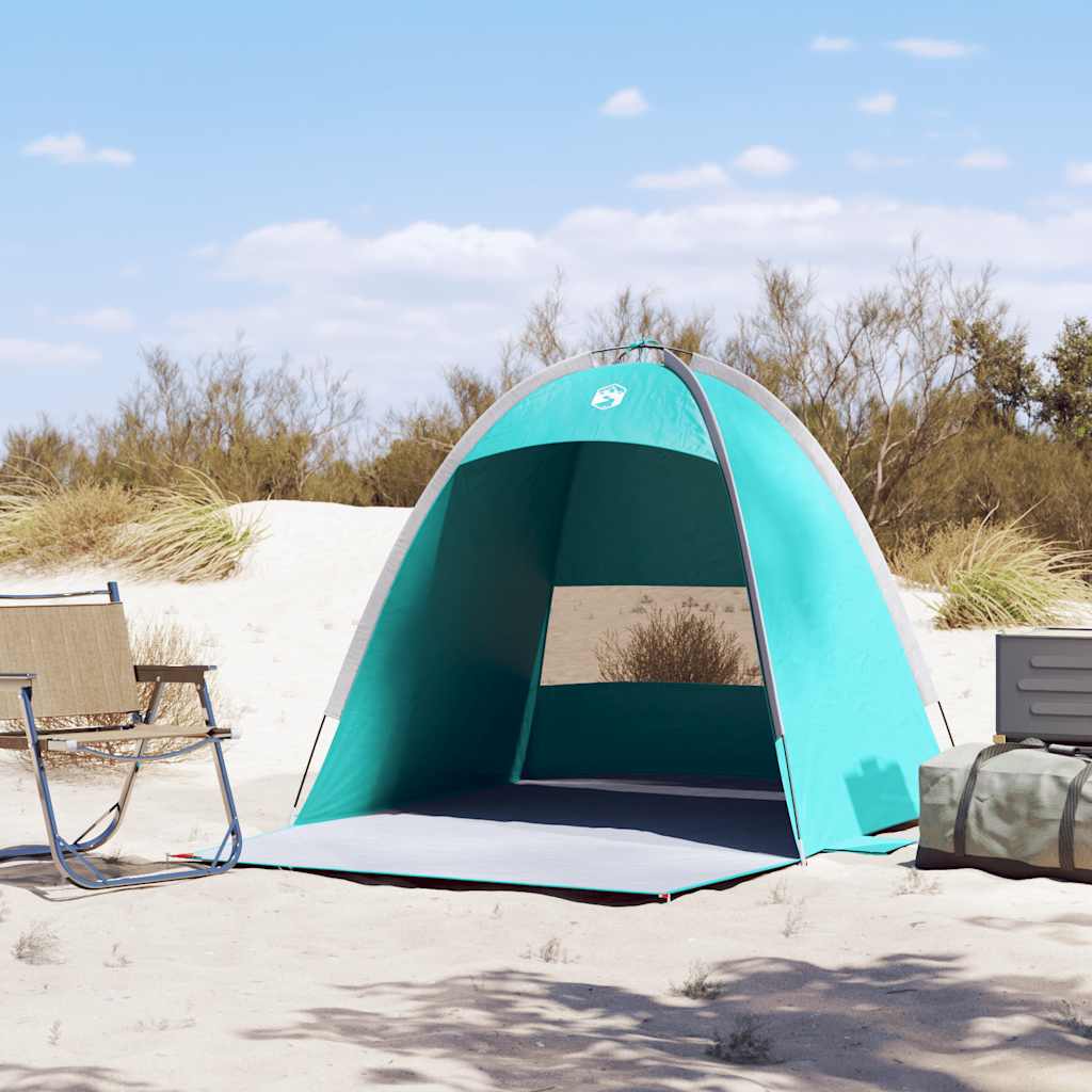vidaXL Strandtent 3-persoons waterdicht zeegroen afbeelding