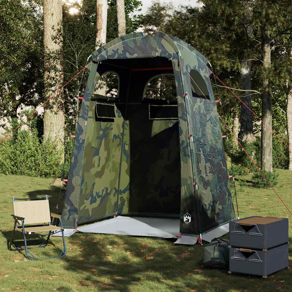 vidaXL Douchetent waterdicht camouflage afbeelding