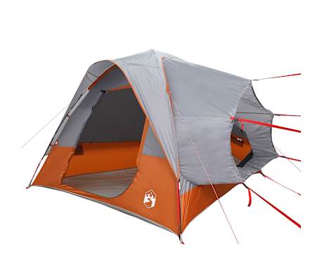 vidaXL 4-personers fortelt til bil vandtæt grå og orange