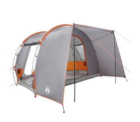 vidaXL Car Tent 2-Person Grey and Orange Waterproof