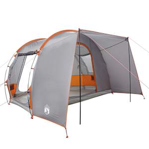 vidaXL Car Tent 2-Person Grey and Orange Waterproof