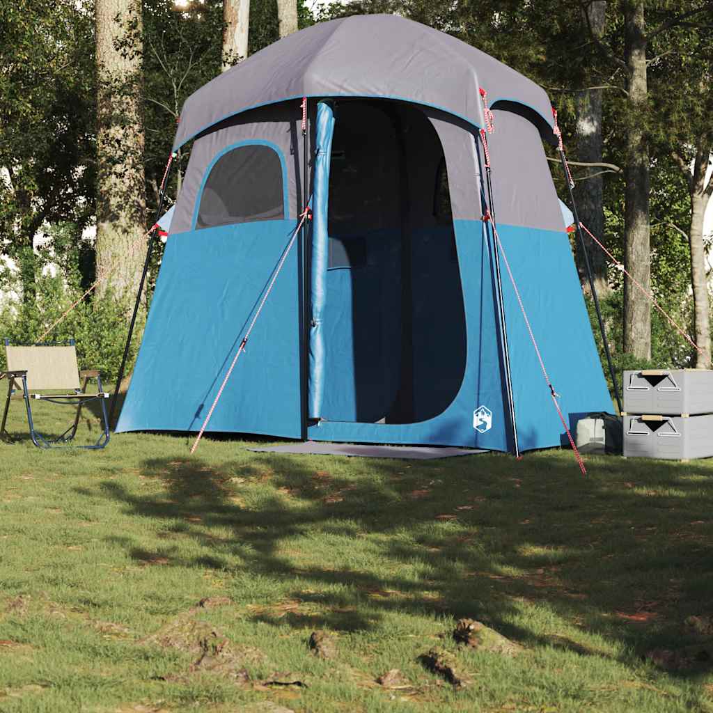 vidaXL Douchetent 2-persoons waterdicht blauw afbeelding