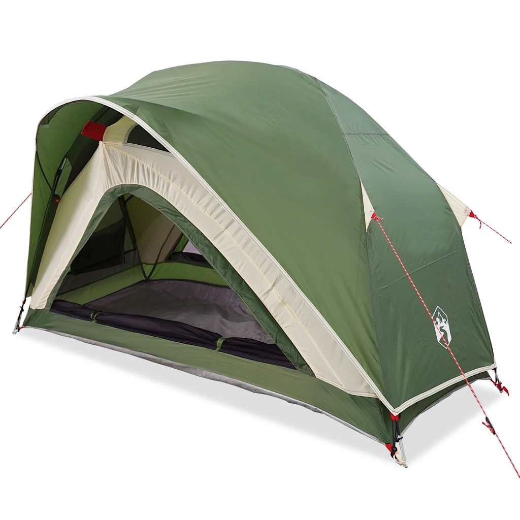 Thumbnail - vidaXL Campingzelt 1 Person Grün Wasserfest