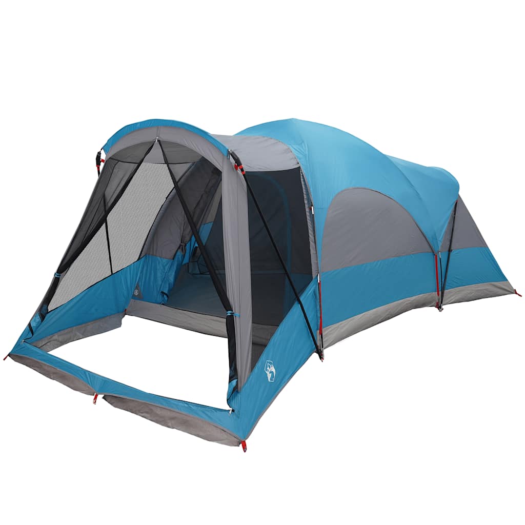 vidaXL Tunneltent voor gezin 8-persoons waterdicht blauw afbeelding