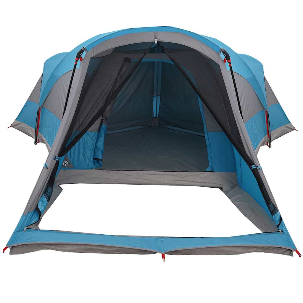 Tente familiale tunnel 8 personnes gris et orange imperméable tente officiel vidaXL