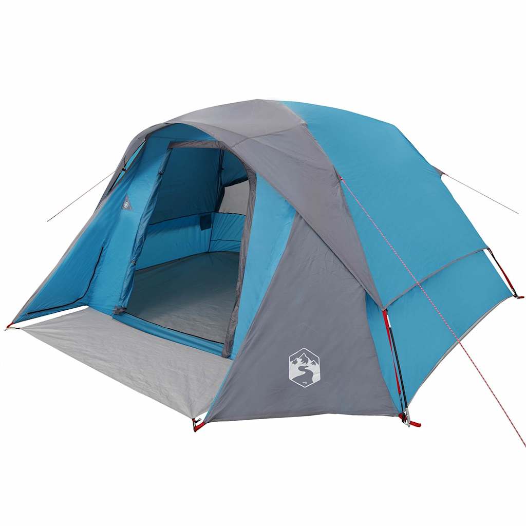 vidaXL Tent 4-persoons waterdicht blauw afbeelding