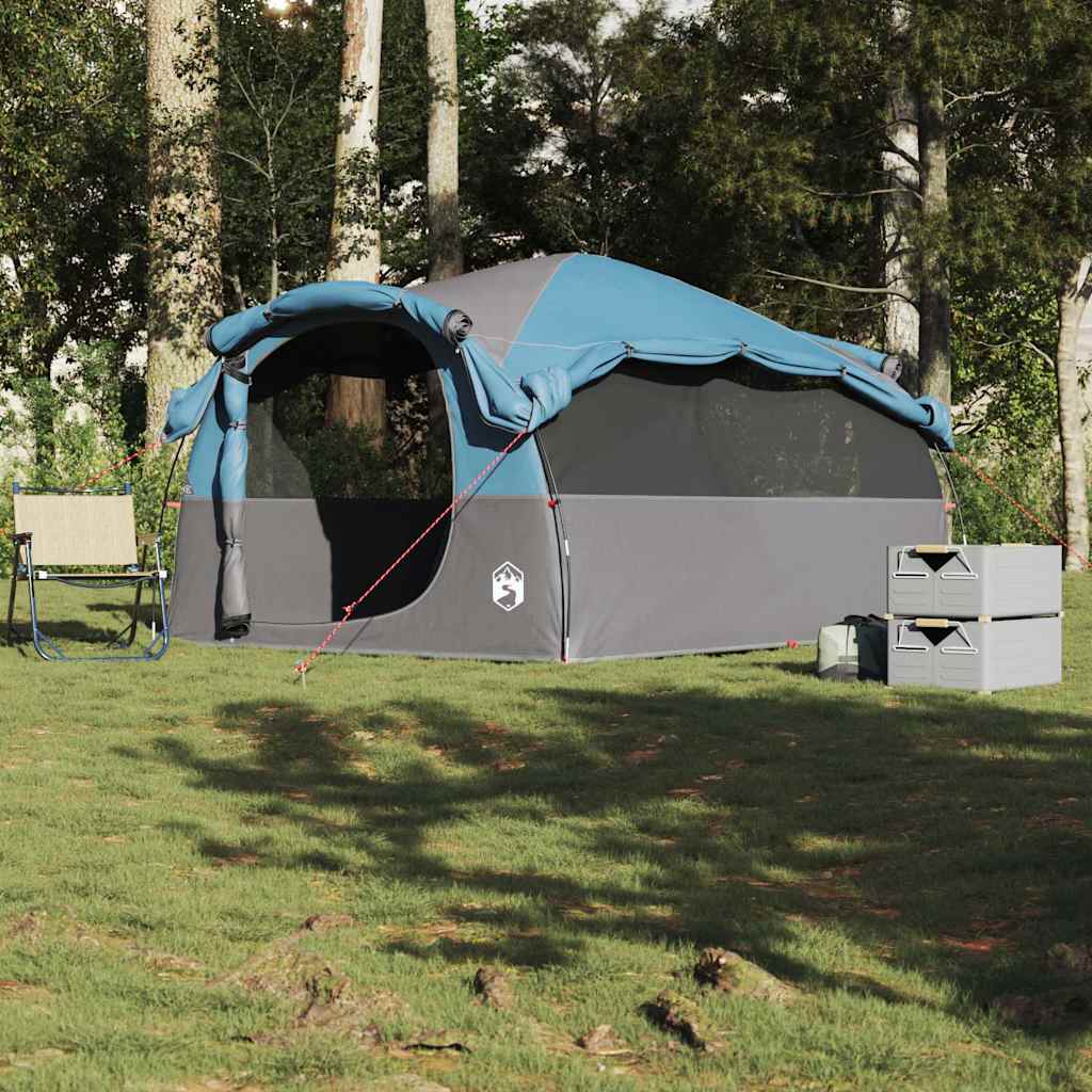 vidaXL Tunneltent 6-persoons waterdicht blauw afbeelding