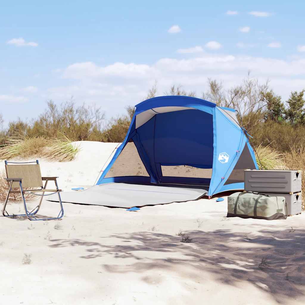 Tenda de praia 2 Pessoas impermeável azul ciano