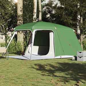Šotor za kampiranje z verando Dome 5-Person Green Waterproof