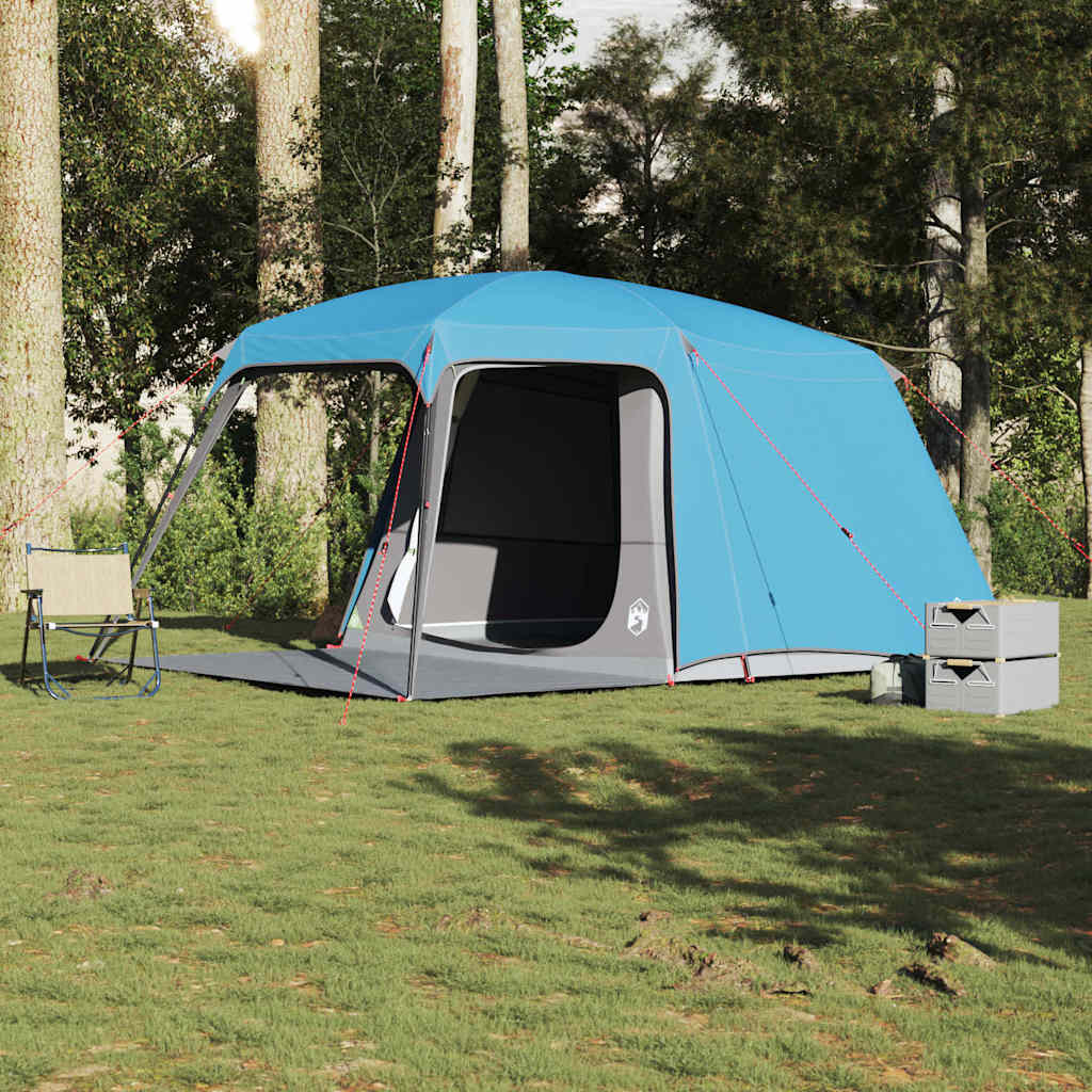 vidaXL Kampeertent met verandakoepel 5-persoons waterdicht blauw afbeelding