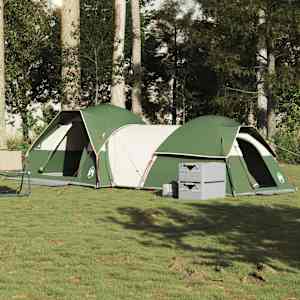 Šotor za kampiranje za 5 oseb zelen vodoodporen