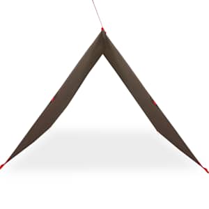 Kempingová plachta hnědá 306 x 306 cm nepromokavá - obrázek 4