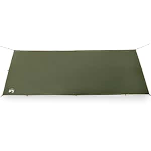 Kempingová plachta olivově zelená 506 x 306 cm nepromokavá - obrázek 5
