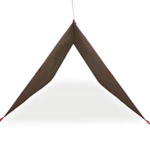 Kempingová plachta hnědá 506 x 306 cm nepromokavá - obrázek 4