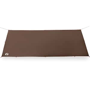 Kempingová plachta hnědá 506 x 306 cm nepromokavá - obrázek 5