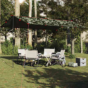 Kempingová plachta maskáčová 506 x 306 cm nepromokavá - obrázek 1