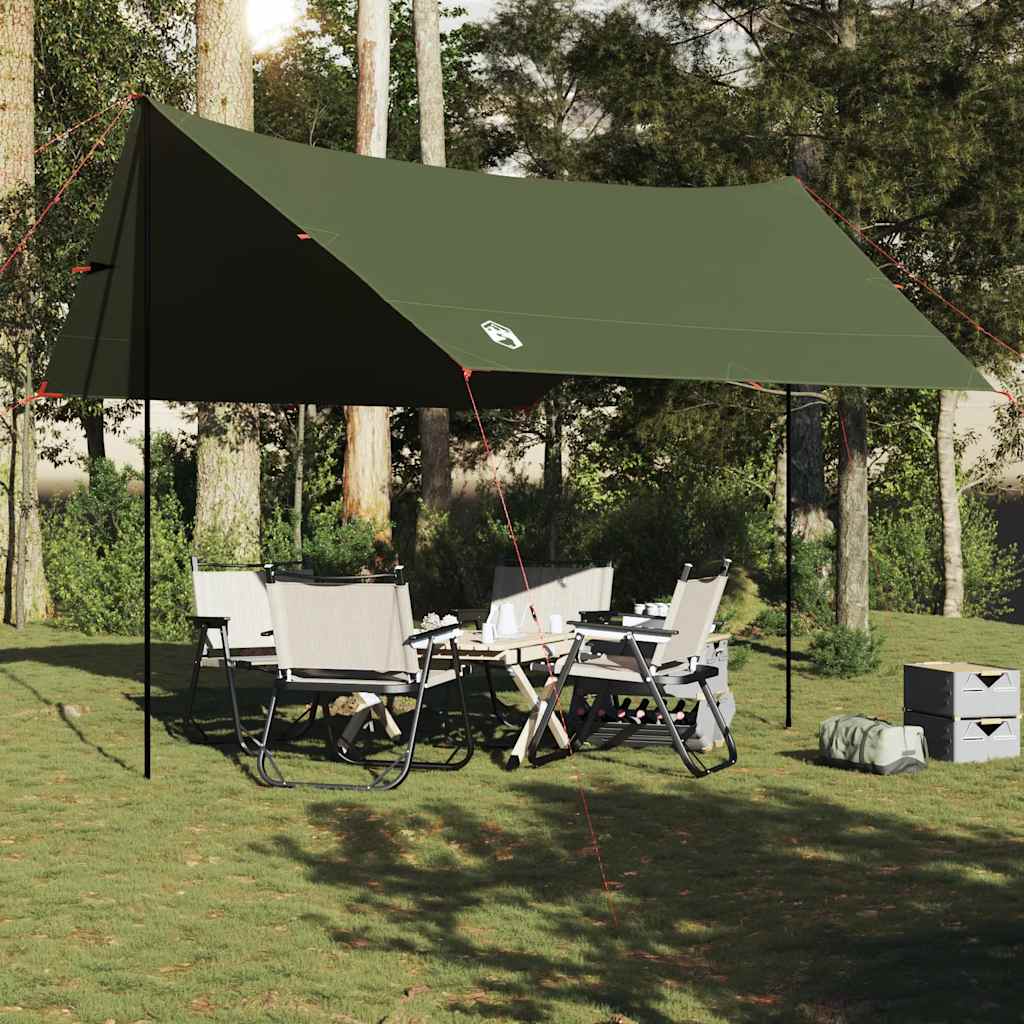 Thumbnail - vidaXL Tarp Olivgrün 438x376x212 cm Wasserdicht
