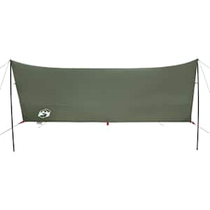 Kempingová plachta olivově zelená 438x376x212 cm nepromokavá - obrázek 5