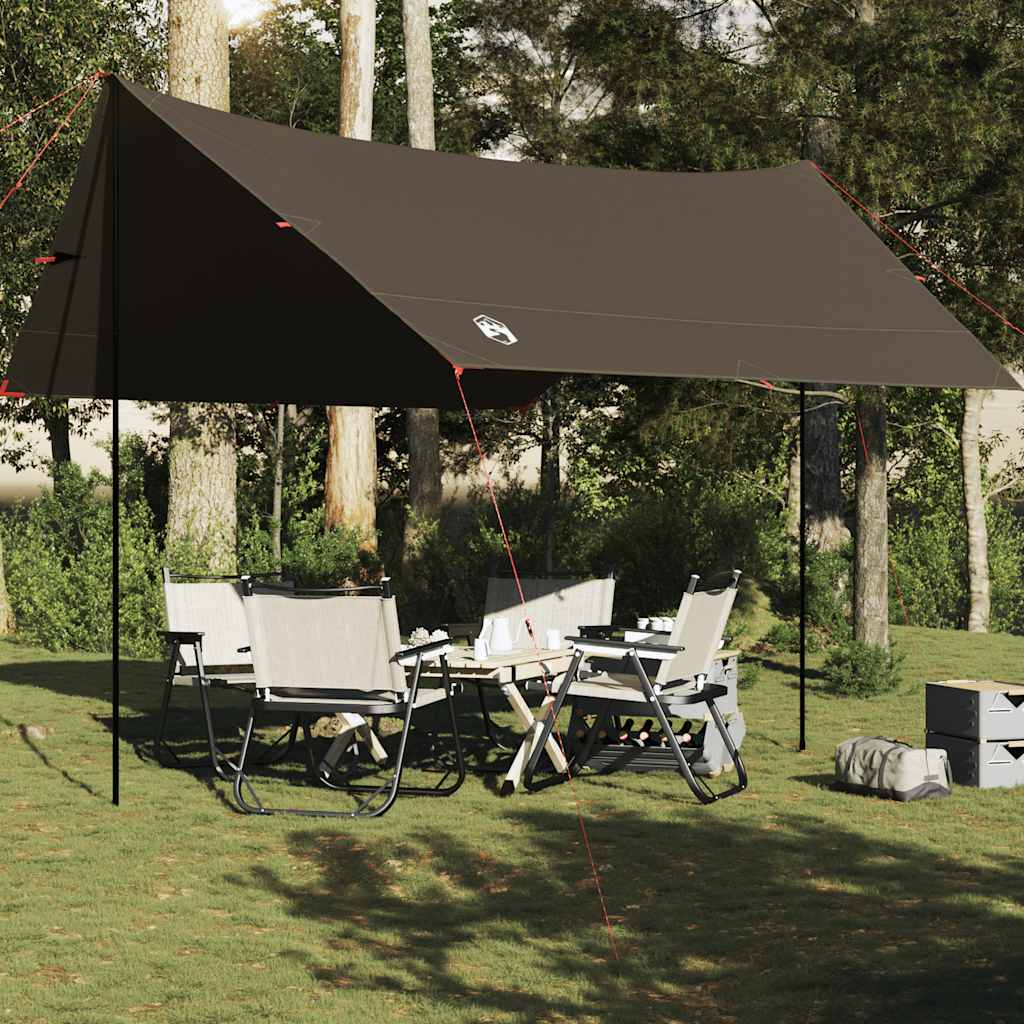 vidaXL Tarp Braun 438x376x212 cm Wasserdicht