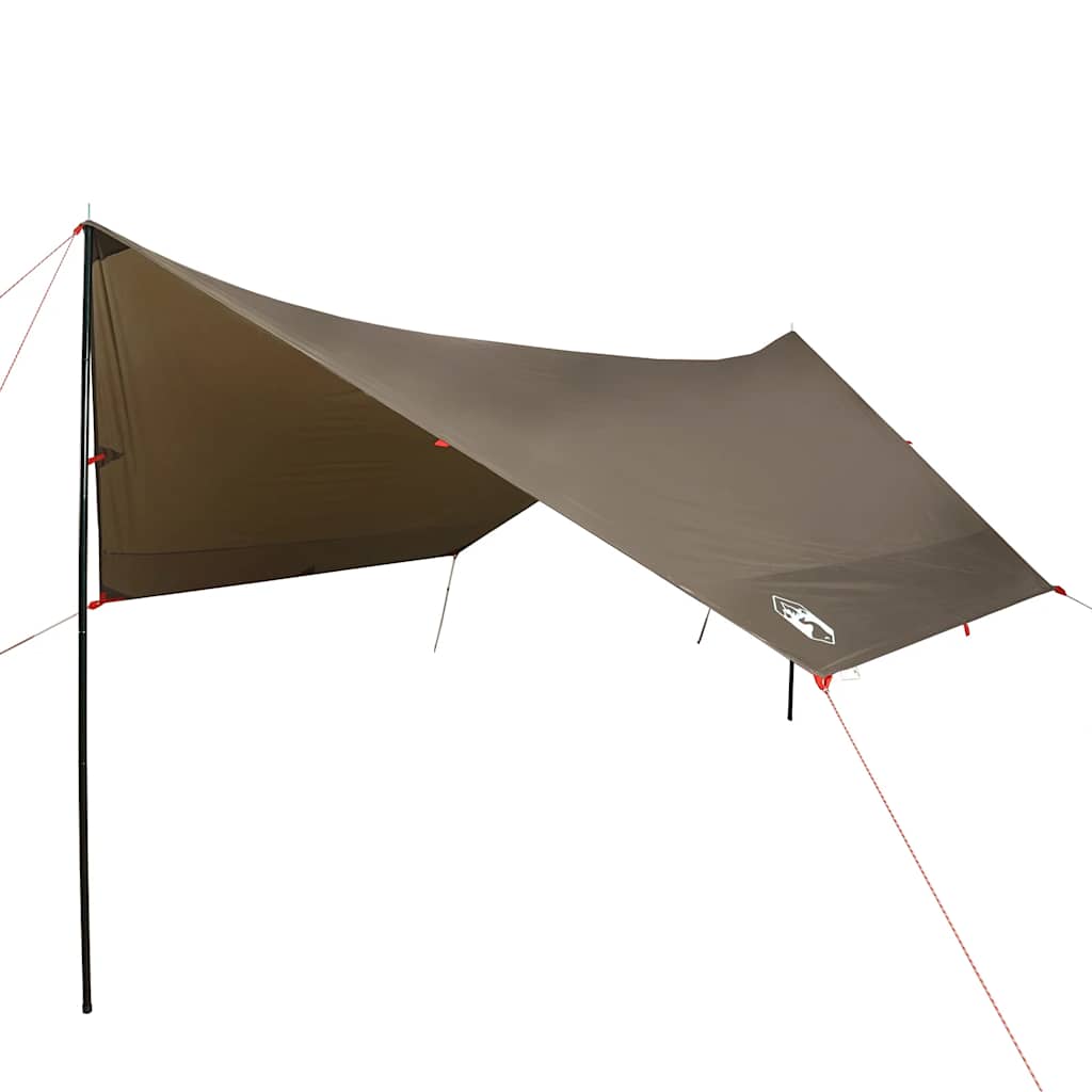 vidaXL Kempingová plachta zelená 462 x 306 x 211 cm nepromokavá