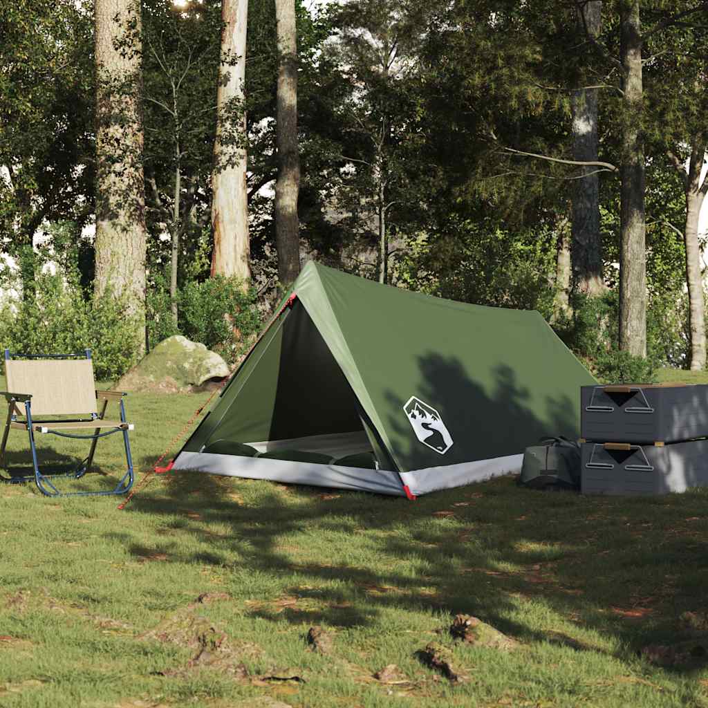 vidaXL Tent 2-persoons waterdicht olijfgroen afbeelding