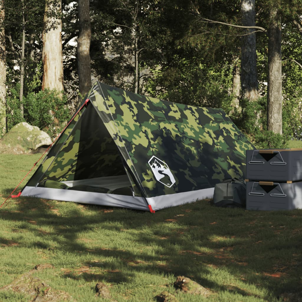 Tenda para campismo para 2 pessoas impermeável camuflagem