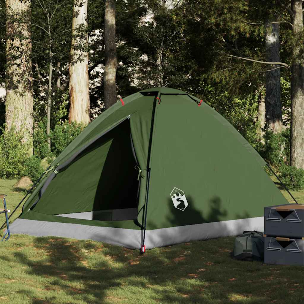 vidaXL Cort camping cupolă 4 persoane verde măsliniu impermeabil