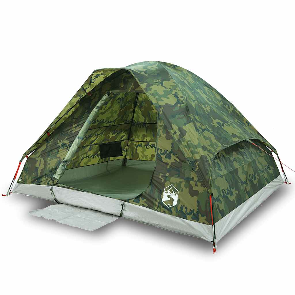 Thumbnail - vidaXL Kuppel-Campingzelt 2 Personen Tarnmuster Wasserdicht