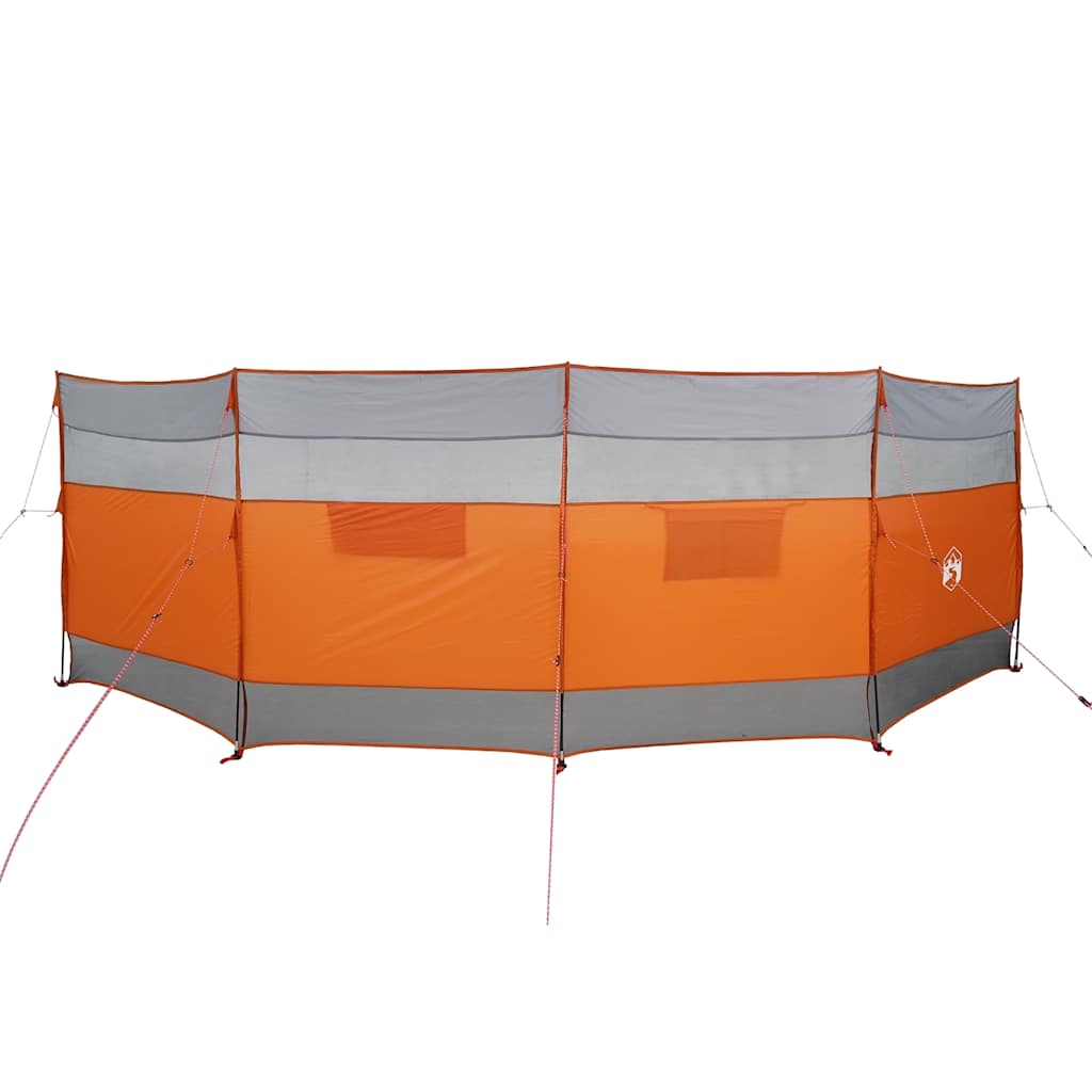 Thumbnail - vidaXL Camping-Windschutz Grau und Orange 510x153 cm Wasserdicht