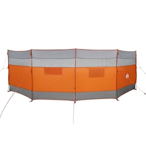 Kempingový větrolam šedý a oranžový 510x153 cm nepromokavá - obrázek 4
