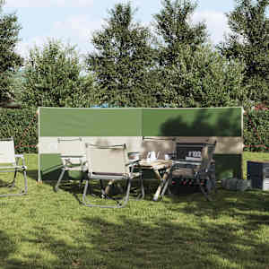 Kempingový větrolam zelený 344x120 cm nepromokavý - obrázek 3