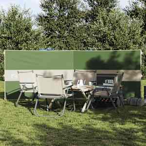 Camping Windbreak Green 344x120 cm Vodoodporen