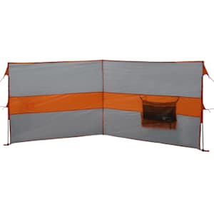 Kempingový větrolam šedý a oranžový 344x120 cm nepromokavá - obrázek 5