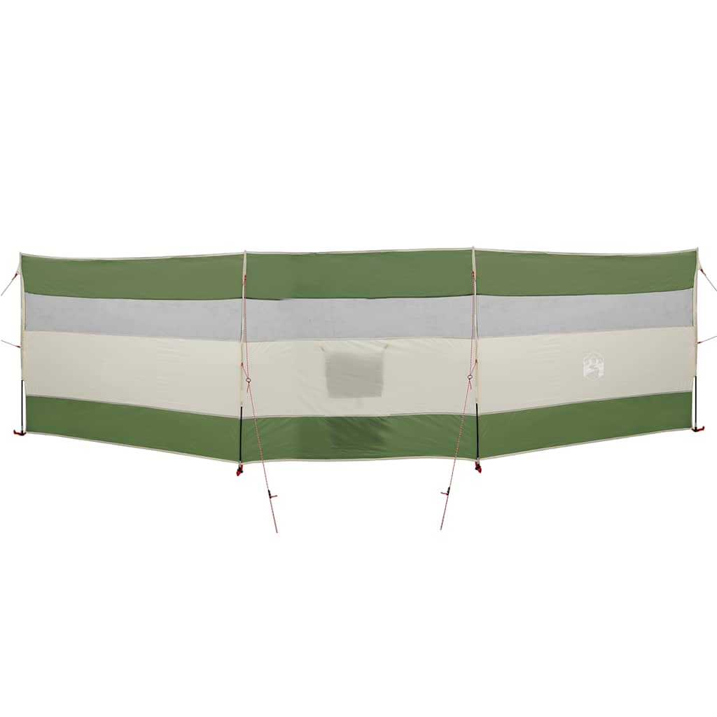 vidaXL Kempingový větrolam zelený 508x130 cm nepromokavý