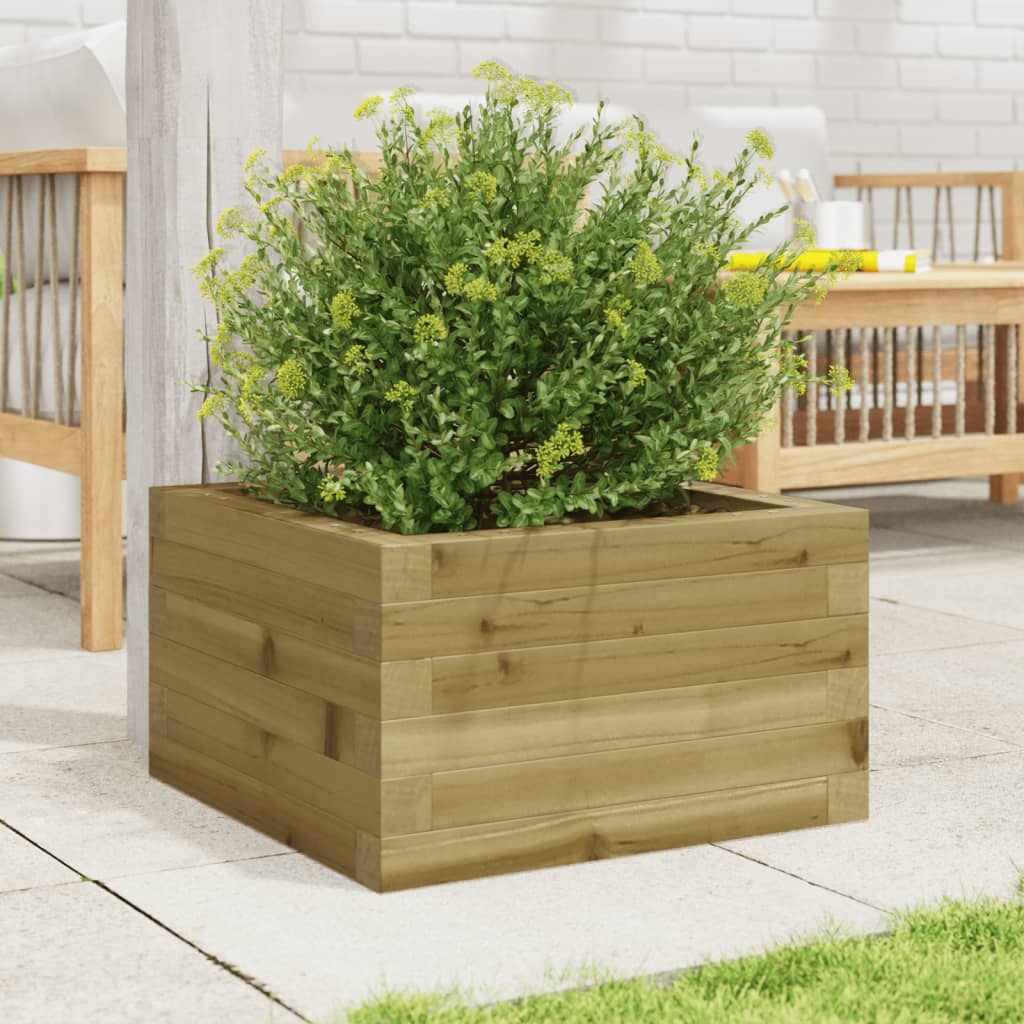 vidaXL Plantenbak 40x40x23 cm geïmpregneerd grenenhout afbeelding