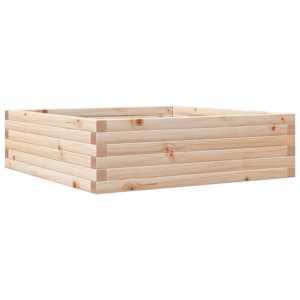 Zahradní truhlík 80 x 80 x 23 cm masivní borovice - obrázek 2