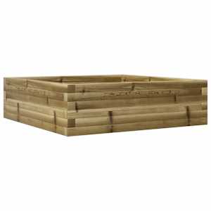 Zahradní truhlík 80 x 80 x 23 cm impregnované borové dřevo - obrázek 2