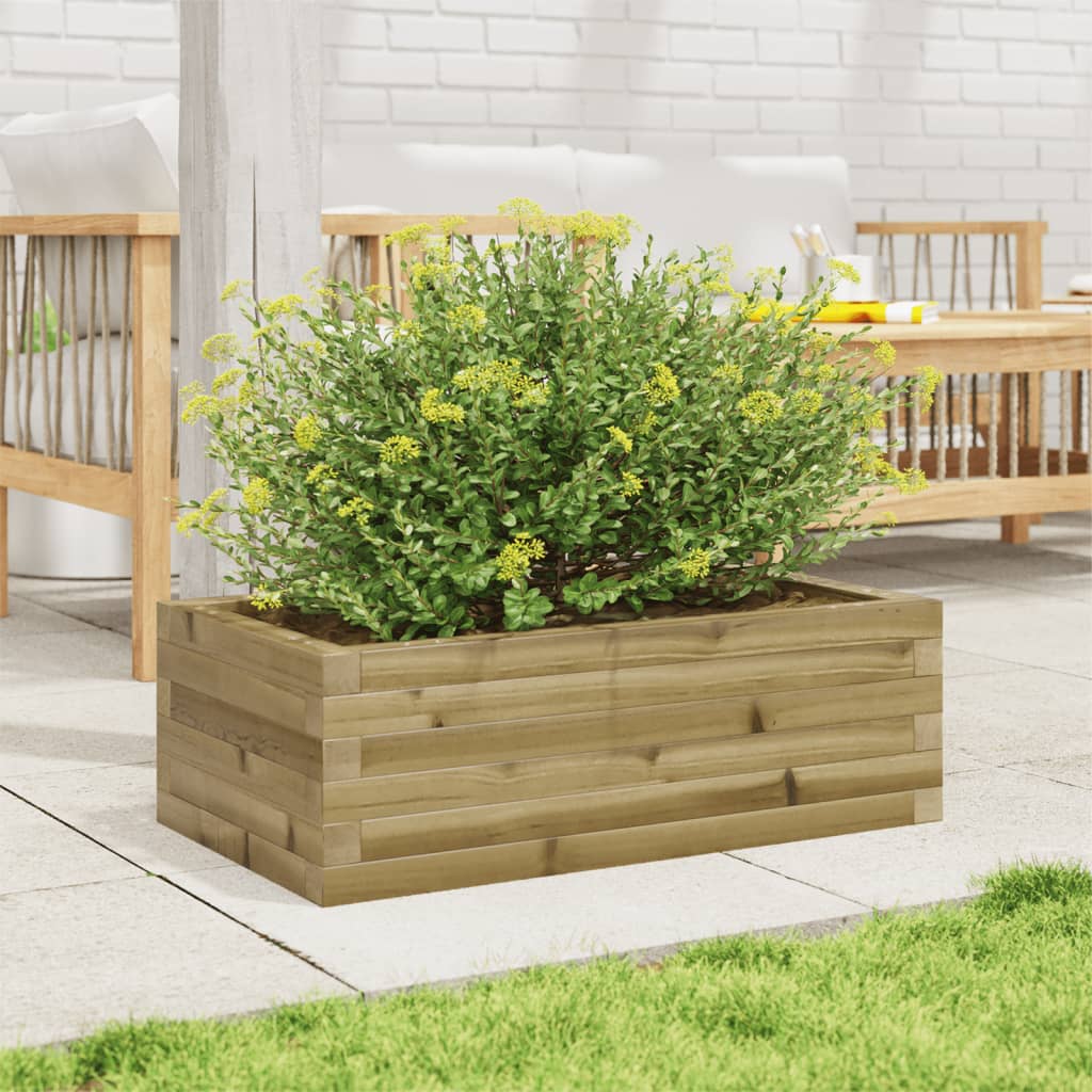 vidaXL Plantenbak 70x40x23 cm geïmpregneerd grenenhout afbeelding