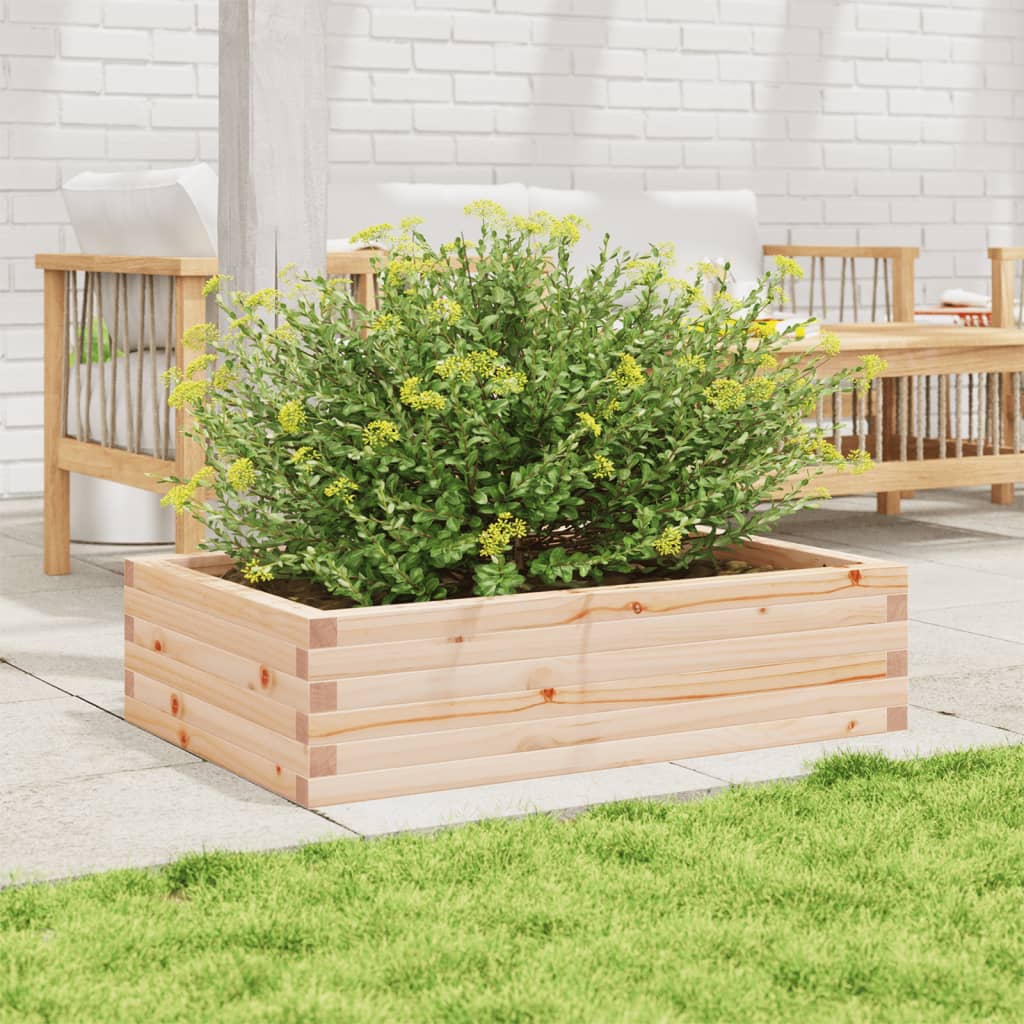 vidaXL Plantenbak 90x60x23 cm massief grenenhout afbeelding