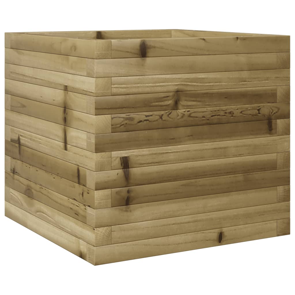 vidaXL Záhradný kvetináč 50x50x45,5 cm impregnovaná borovica