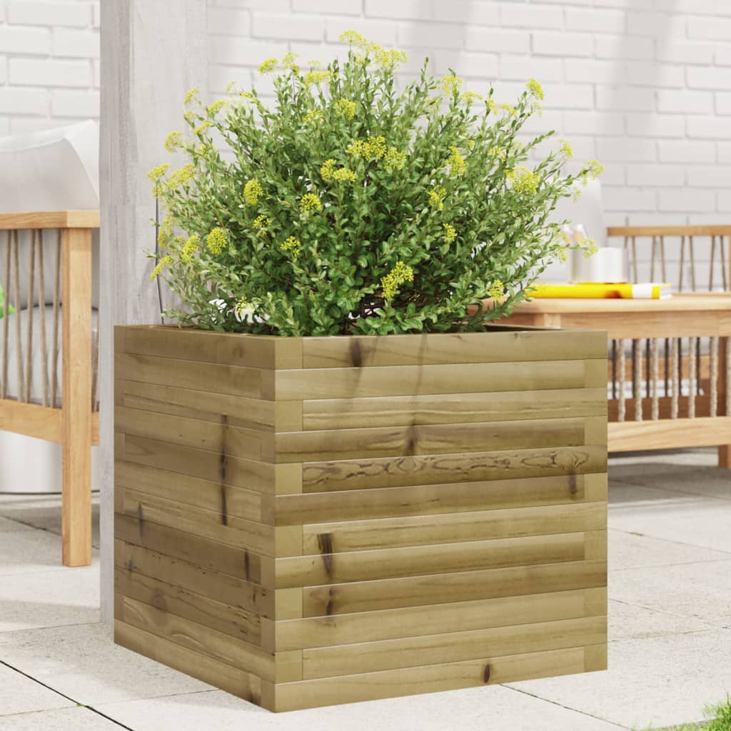 vidaXL plantekasse 50x50x45,5 cm imprægneret fyrretræ