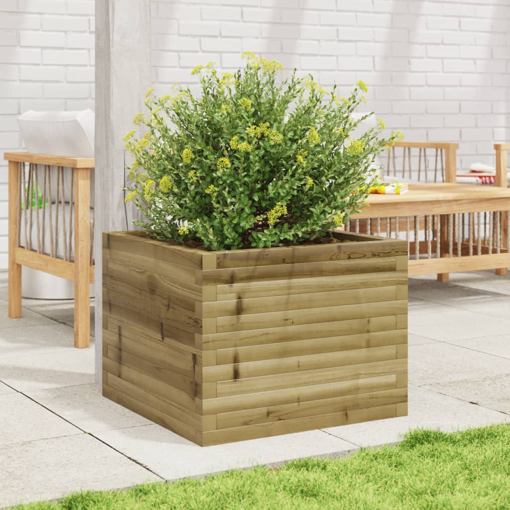 vidaXL Plantenbak 60x60x45,5 cm geïmpregneerd grenenhout afbeelding