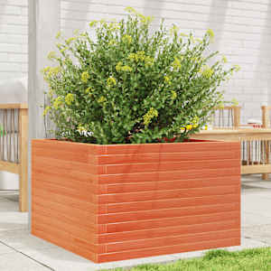 Vrtno cvetlično korito voščeno 70x70x45,5 cm trdna borovina