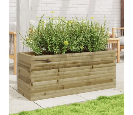vidaXL Jardini&egrave;re 110x40x45,5 cm bois de pin impr&eacute;gn&eacute;