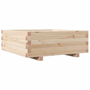 Zahradní truhlík 70 x 70 x 26,5 cm masivní borovice - obrázek 2