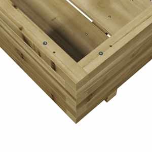 Zahradní truhlík 70 x 70 x 26,5 cm impregnované borové dřevo - obrázek 8