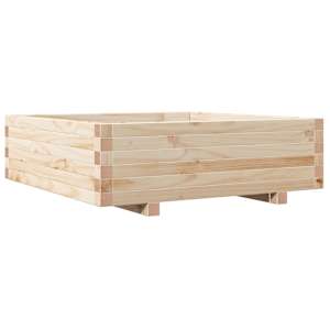 Zahradní truhlík 80 x 80 x 26,5 cm masivní borovice - obrázek 2